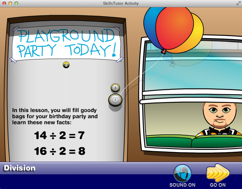 Math Fact Fluency Birthday Party Scene Intro