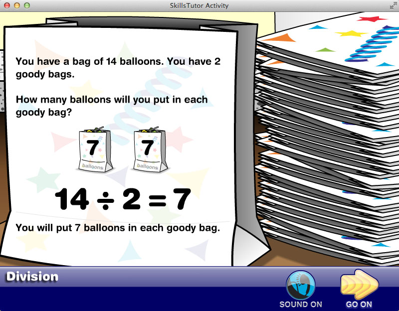 Math Fact Fluency Birthday Party Scene Facts Explanation