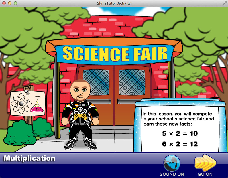 Math Fact Fluency Science Fair Scene Intro