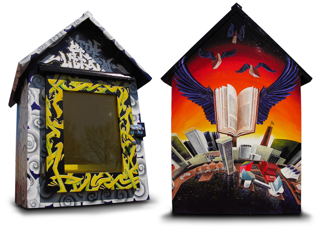 Little Free Library front and back