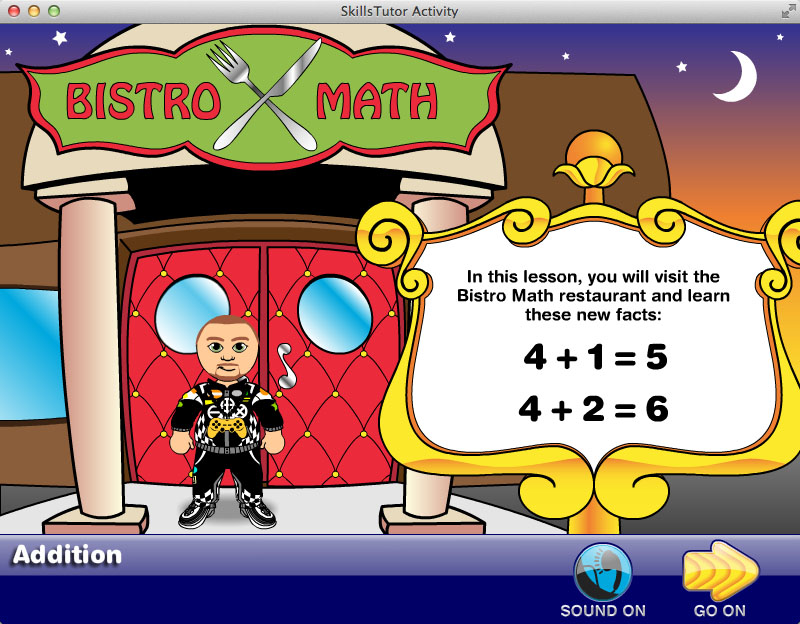 Math Fact Fluency Restaurant Scene Intro