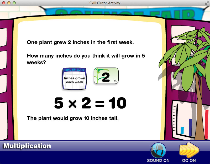 Math Fact Fluency Science Fair Scene Facts Explanation
